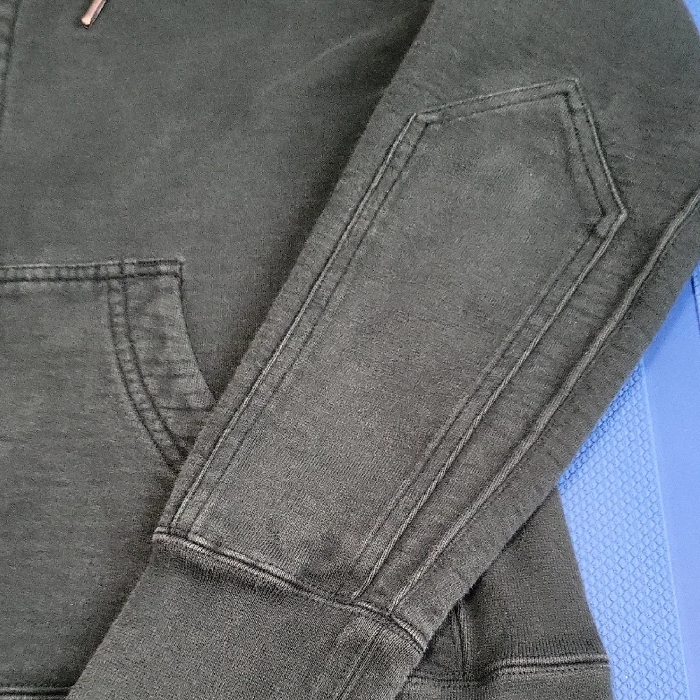 American Giant Women's Classic Full-zip Hoodie In Hunter Green - Picture 4 of 7